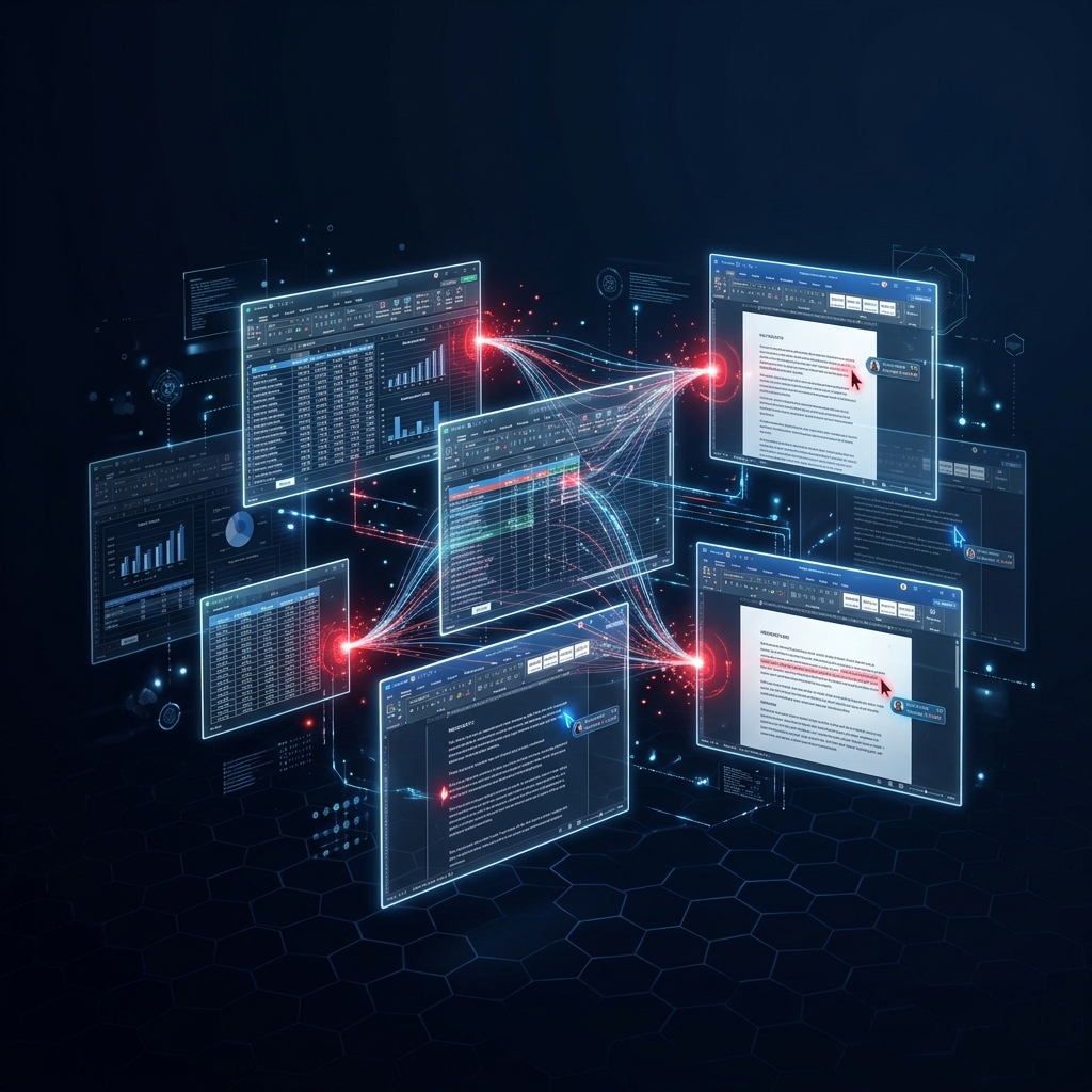 Collaboration — édition simultanée Excel, Word et PowerPoint en Suisse